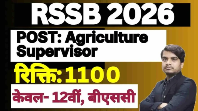 RSSB Agriculture Supervisor