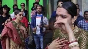 फिल्म सेट पर दीपिका पादुकोण